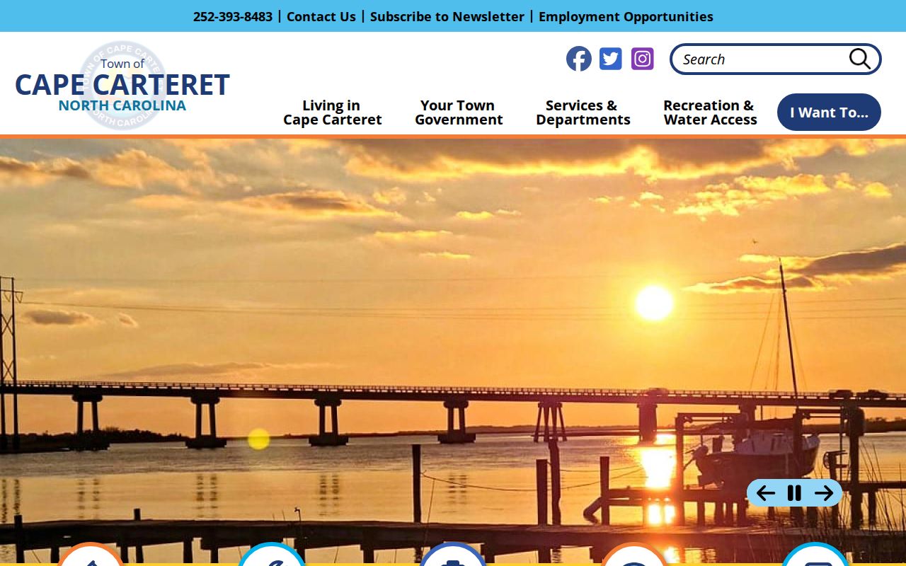 Cape Carteret court records context at Town Hall, which is not the Carteret courthouse