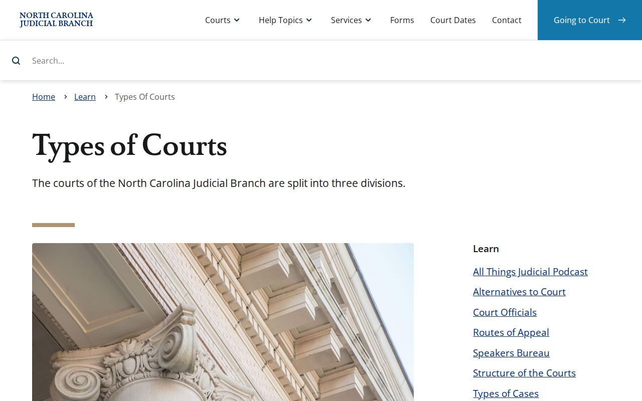 Carteret County criminal docket court hierarchy resource